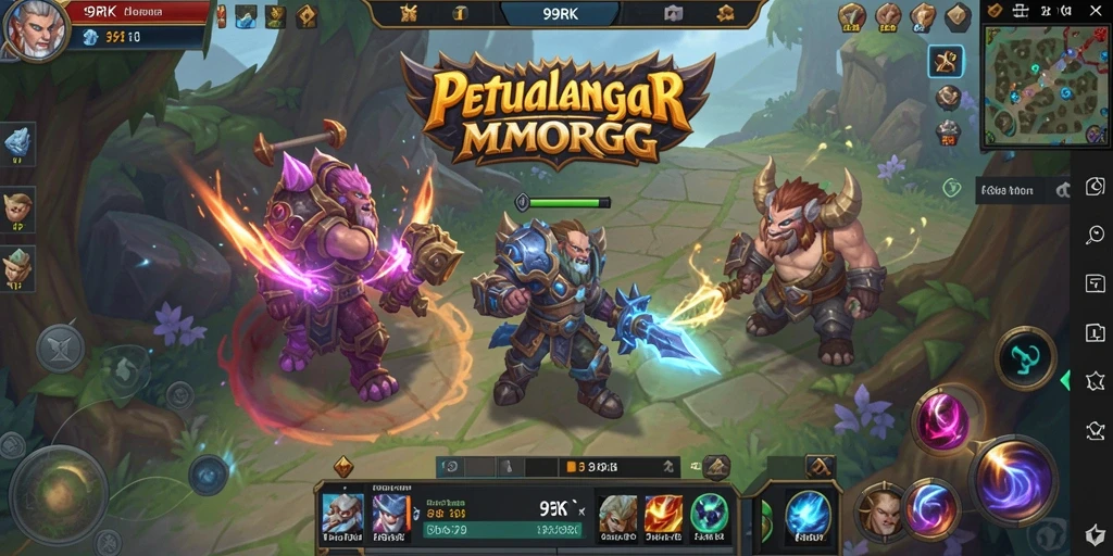 Gameplay seru MMORPG dengan grafis menawan di 99RK.