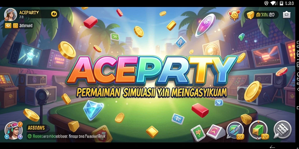 Tampilan screenshot ACEPARTY menampilkan meriahnya pesta dalam game.