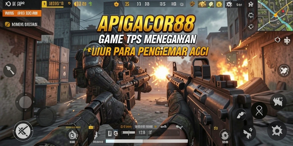 Screenshot gameplay APIGACOR88 dengan aksi tembak-menembak yang seru.