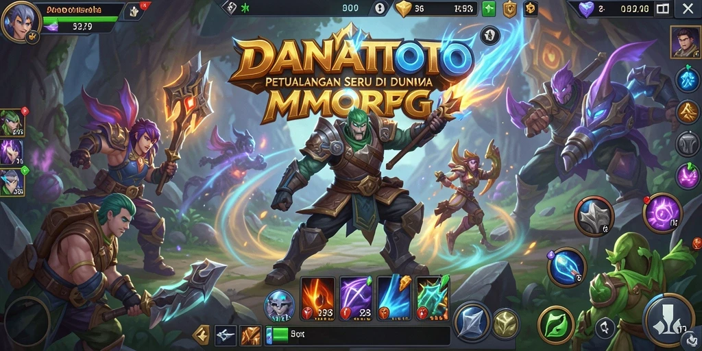 Tampilan gameplay DANATOTO yang seru dan menantang di dunia MMORPG.