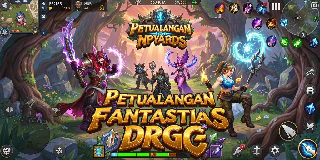 Tangkapan layar FB168 menampilkan pertempuran yang mendebarkan di dunia RPG.