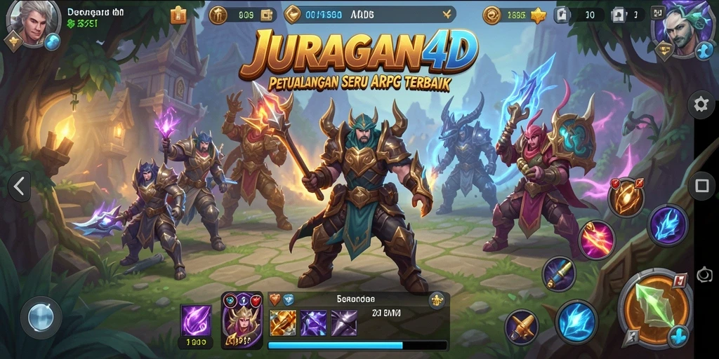 Tangkapan layar menunjukkan pertarungan seru dan grafis menawan di JURAGAN4D.