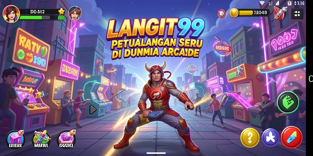 Tampilan utama LANGIT99 dengan gameplay seru dan grafis yang memikat.