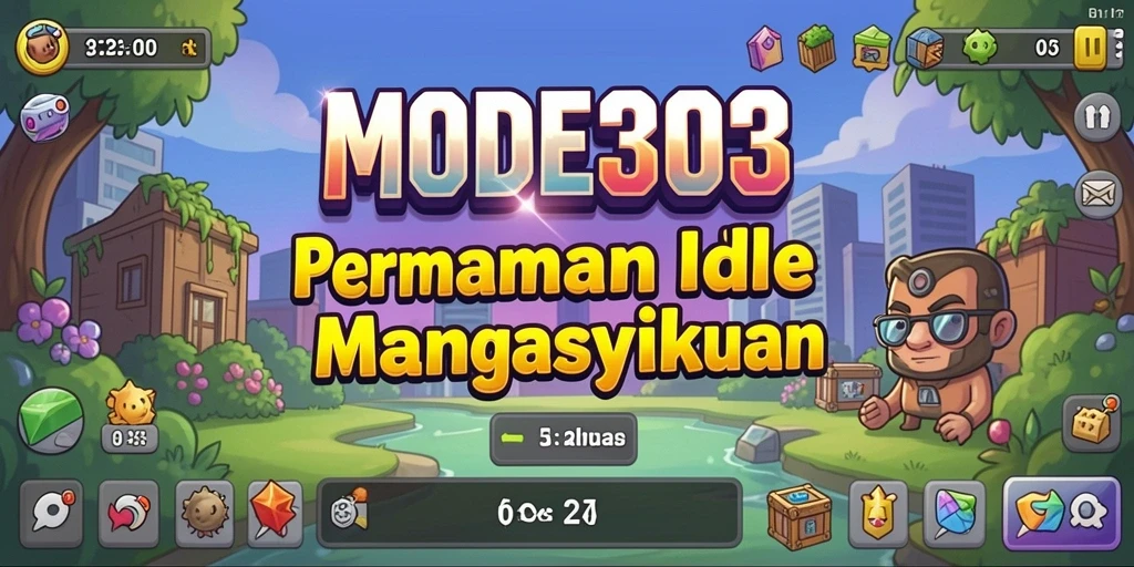Tampilan gameplay menarik di MODE303 dengan elemen Idle.