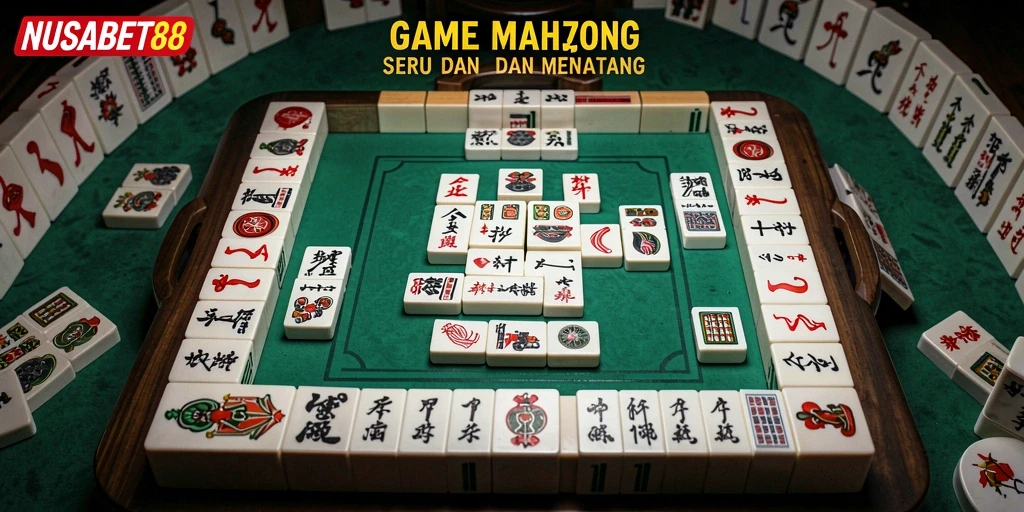 Screenshot gameplay seru NUSABET88 yang menunjukkan duel Mahjong.