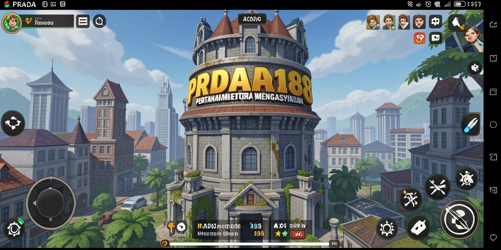 Tampilan seru gameplay PRADA188 dengan aksi Tower Defense yang intens.