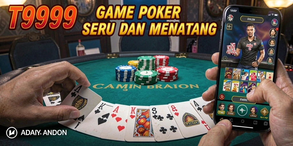 Gameplay seru di T9999 dengan aksi Poker menegangkan.