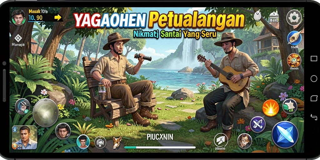 Tampilan gameplay seru dan penuh warna di YAGAOHEN.
