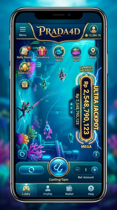 Screenshot tampilan antarmuka prada4d yang ramah pengguna.
